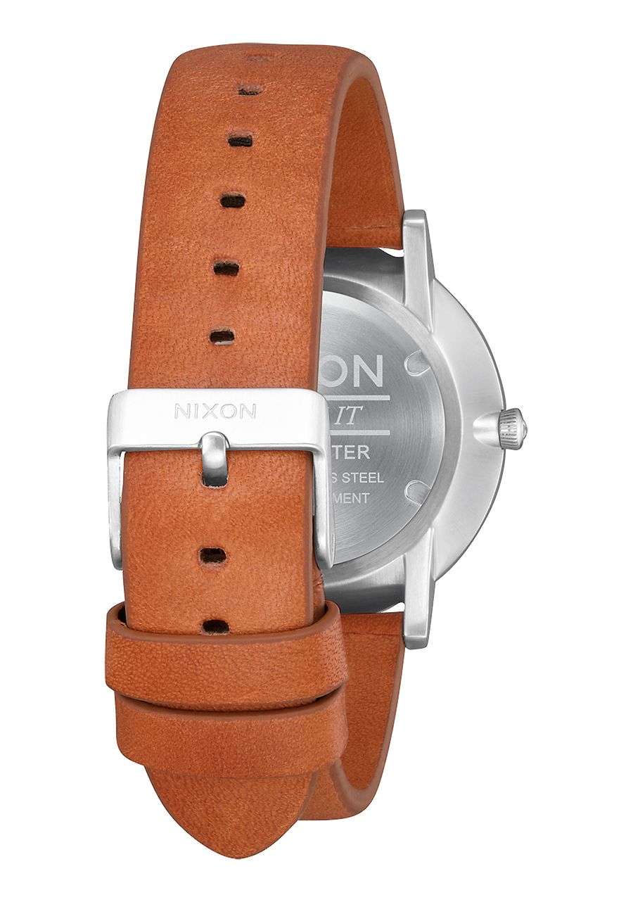 RELÓGIO NIXON PORTER LEATHER PRATEADO 'A1058-2853'