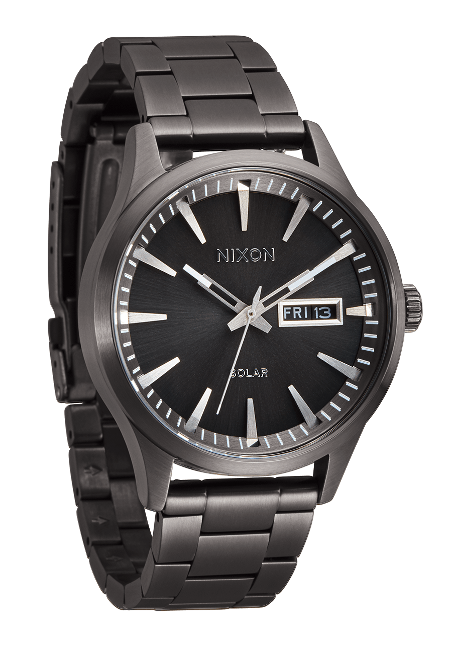 RELÓGIO NIXON SENTRY SOLAR GUNMETAL 'A1346-131'