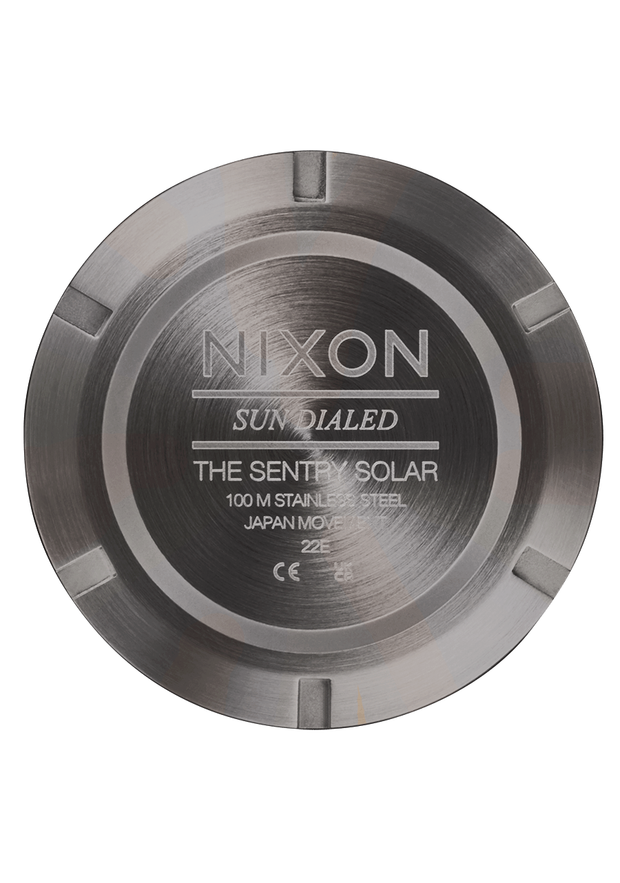 RELÓGIO NIXON SENTRY SOLAR GUNMETAL 'A1346-131'