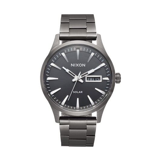 RELÓGIO NIXON SENTRY SOLAR GUNMETAL 'A1346-131'