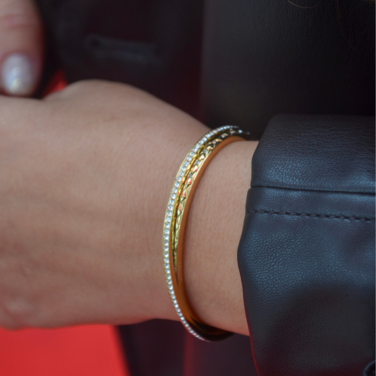 PULSEIRA GUESS 'STYLISH GUESS' AÇO DOURADO 'JUBB04584JWYGS'