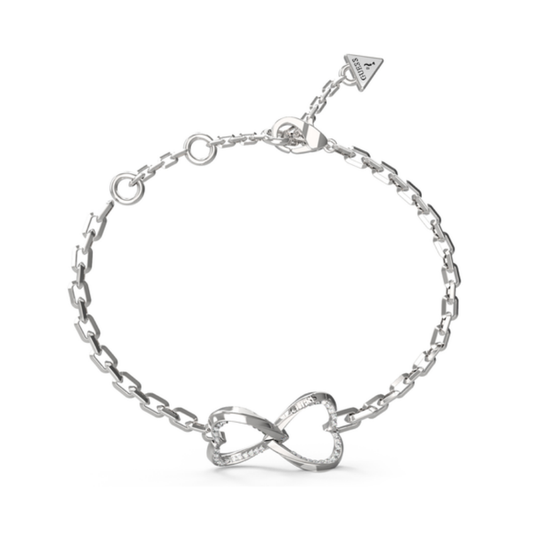 PULSEIRA GUESS 'MON AMOUR' AÇO PRATEADO 'JUBB04618JWRHS'