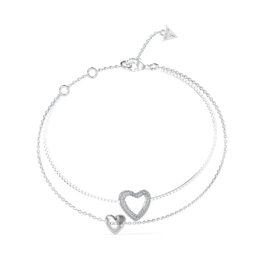 PULSEIRA GUESS 'BELOVED' AÇO PRATEADO 'JUBB05027JWRHS'