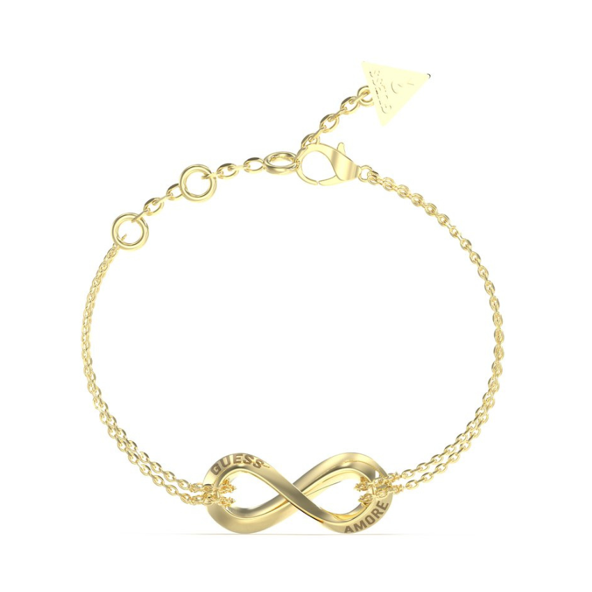 PULSEIRA GUESS 'AMORE INFINITY' AÇO DOURADO 'JUBB05050JWYGS'