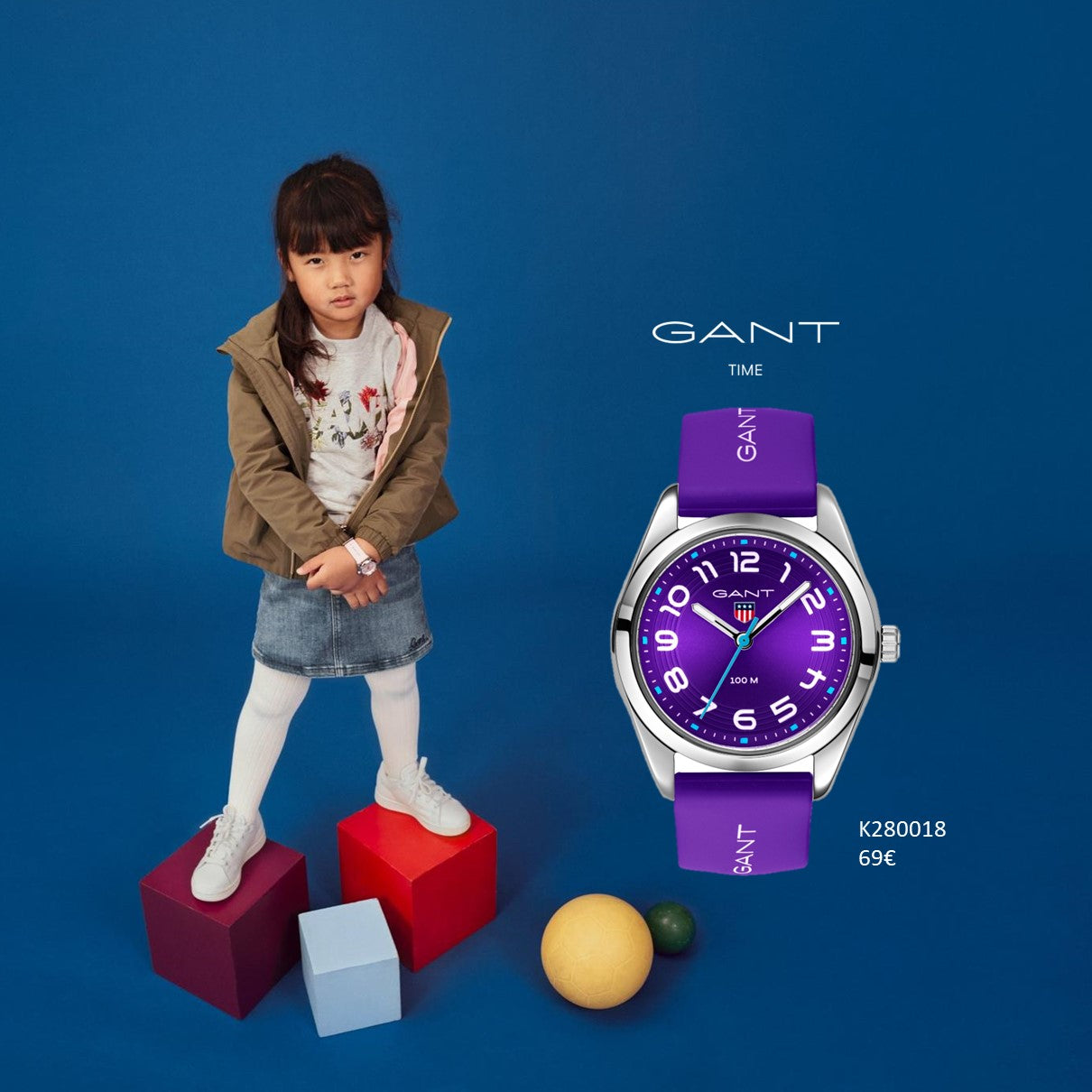 RELÓGIO GANT TEENS GRADUATE ROXO 'K280018'