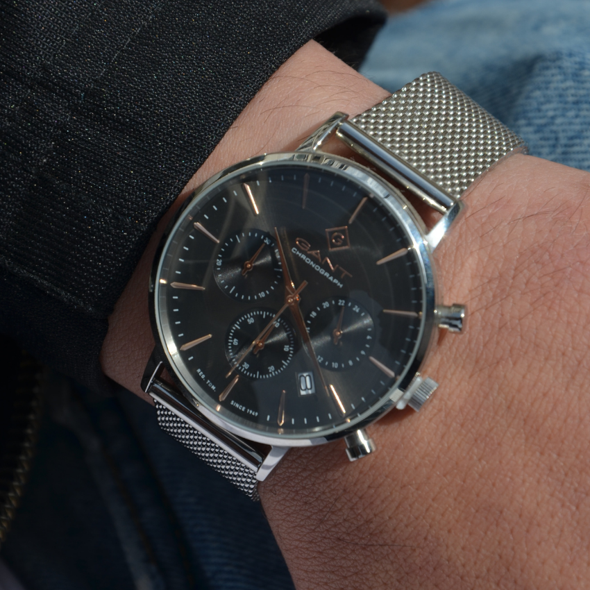 RELÓGIO GANT PARK AVENUE CHRONO PRATEADO G123004